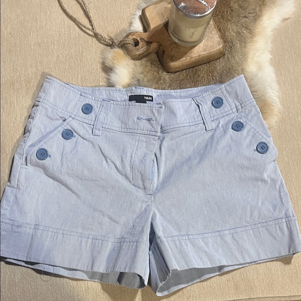 H&M Sky Blue Women's Buttoned Shorts